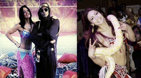 Waterpijp en bellydancer