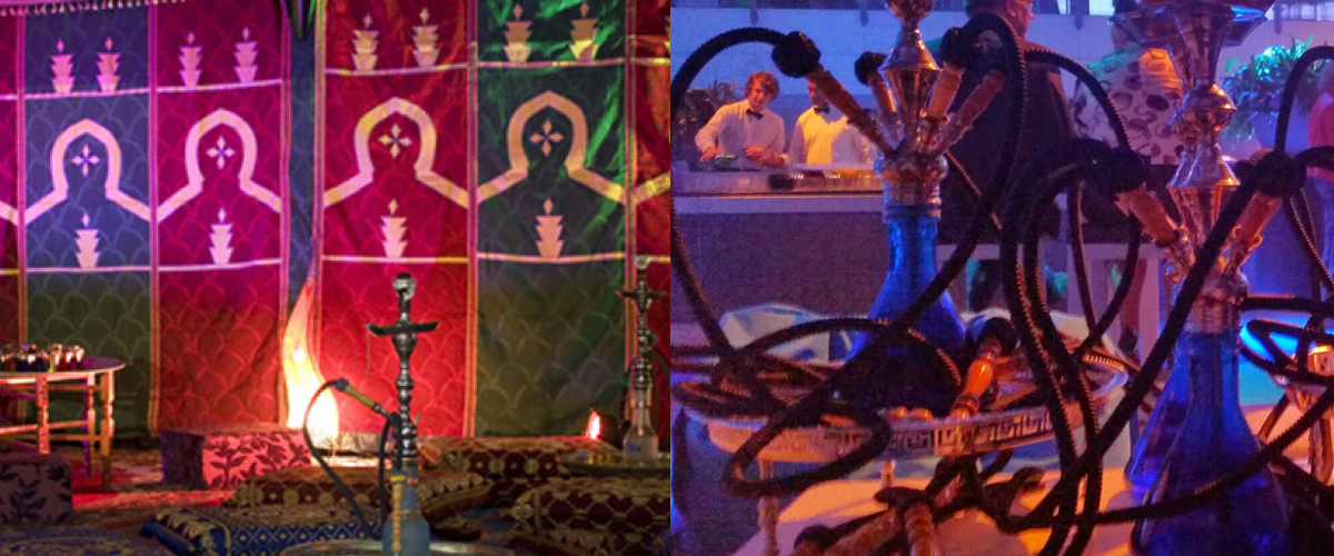 Waterpijp en bellydancer